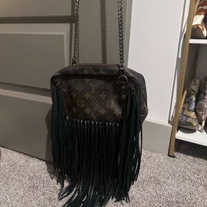 LV Boho Vintage crossbody bag- Brown and Black